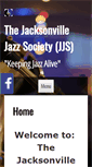 Mobile Screenshot of jacksonvillejazzsociety.org