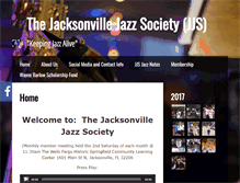 Tablet Screenshot of jacksonvillejazzsociety.org